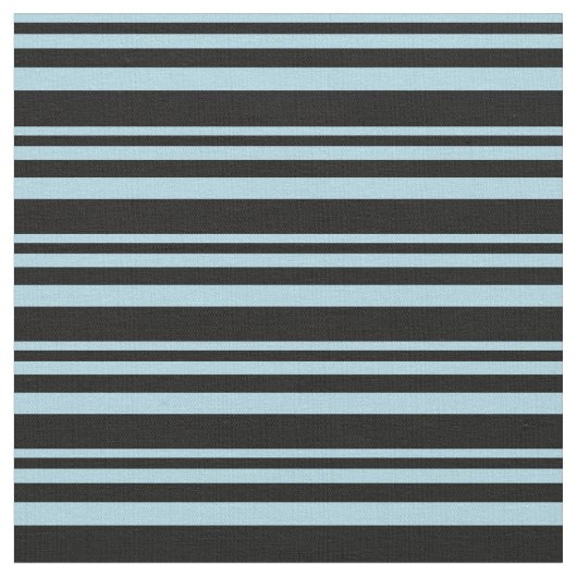 Muster für hellblaue und schwarze Streifen Stoff (Nahaufnahme)