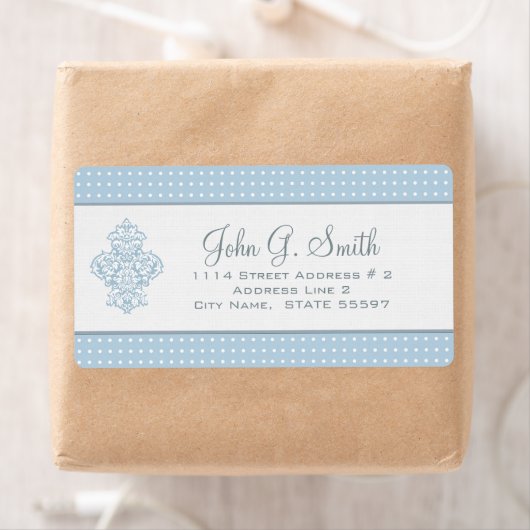 Muster für hellblaue und weiße Polka-Dot (Insitu)