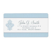 Muster für hellblaue und weiße Polka-Dot (Vorne)