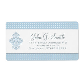 Muster für hellblaue und weiße Polka-Dot