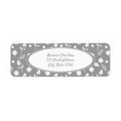 Muster für hellgraue und weiße Blumen (Vorne)