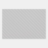 Muster für hellgraue und weiße Punkte Geschenkpapier Set (Vorderseite)