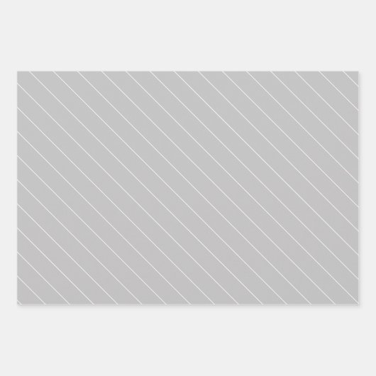 Muster für hellgraue und weiße Punkte Geschenkpapier Set (Vorderseite)