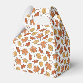 Muster für Herbst-Blätter und Acorns Geschenkschachtel (Rückseite)