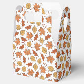 Muster für Herbst-Blätter und Acorns Geschenkschachtel (Geöffnet)