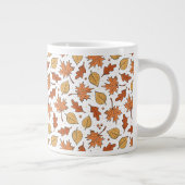 Muster für Herbst-Blätter und Acorns Jumbo-Tasse (Rechts)