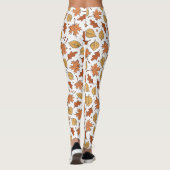 Muster für Herbst-Blätter und Acorns Leggings (Rückseite)