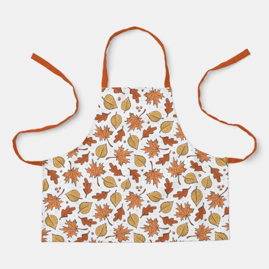 Muster für Herbst-Blätter und Acorns Schürze (Vorderseite)