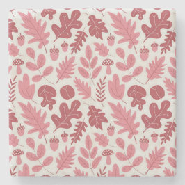 Muster für Herbst-Blätter und Acorns Steinuntersetzer