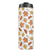 Muster für Herbst-Blätter und Acorns Thermosbecher (Vorderseite)