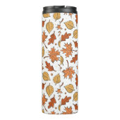 Muster für Herbst-Blätter und Acorns Thermosbecher (Rückseite)
