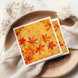 Muster für Herbstausgänge - Herbst Serviette
