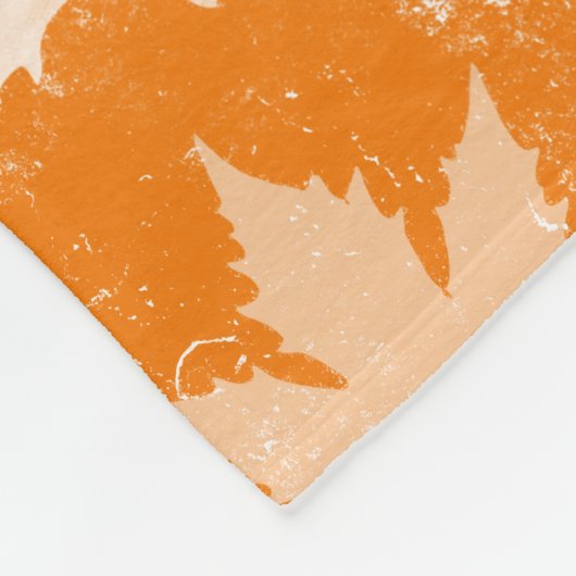 Muster für Herbstlaub im Herbst Fleecedecke (Ecke)