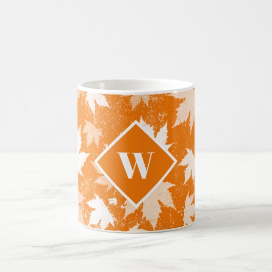 Muster für Herbstlaub im Herbst Kaffeetasse (Mittel)