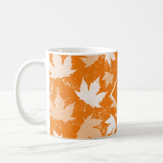 Muster für Herbstlaub im Herbst Kaffeetasse (Links)