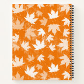 Muster für Herbstlaub im Herbst Notizblock (Rückseite)