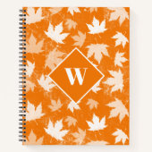 Muster für Herbstlaub im Herbst Notizblock (Vorderseite)