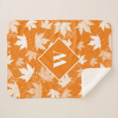Muster für Herbstlaub im Herbst Sherpadecke (Vorderseite (Horizontal))