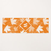Muster für Herbstlaub im Herbst Yogamatte (Vorderseite (Horizontal))