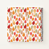 Muster für Herbstleaf-Rezepte Notizbuch (Rückseite)