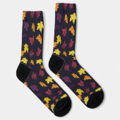Muster für Herbstmaple-Blätter Socken (Rechts)