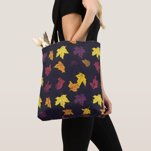 Muster für Herbstmaple-Blätter Tasche (Von Nahem)