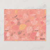 Muster für Herbstverläufe 5 Postkarte (Rückseite)