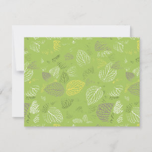 Muster für Herbstverläufe 6 Mitteilungskarte