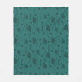 Muster für Herbstverläufe Aquamarin Fleecedecke (Vorderseite)