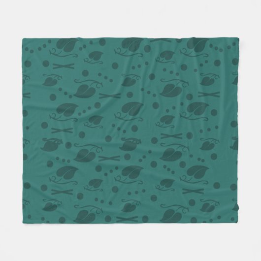 Muster für Herbstverläufe Aquamarin Fleecedecke (Vorderseite (Horizontal))
