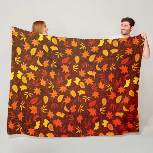 Muster für Herbstverläufe Fleecedecke (Beispiel)