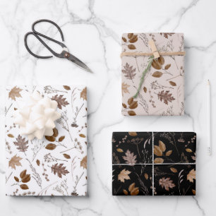Muster für Herbstverläufe Geschenkpapier Set