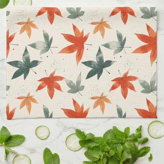 Muster für Herbstverläufe Geschirrtuch (Gefaltet)