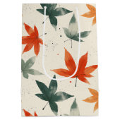 Muster für Herbstverläufe Mittlere Geschenktüte (Rückseite)