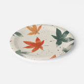 Muster für Herbstverläufe Pappteller (Schrägansicht)