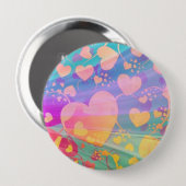 Muster für Herz-Liebe-Muster Button (Vorne & Hinten)