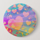 Muster für Herz-Liebe-Muster Button (Vorderseite)
