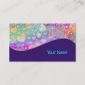 Muster für Herz-Liebe-Muster Visitenkarte (Vorderseite)