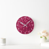 Muster für Herz-Textur-32322 Runde Wanduhr (Zuhause)