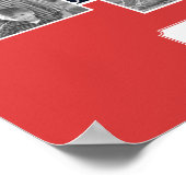 Muster für Herz und Anker | FOTO | Monogramm Poster (Ecke)