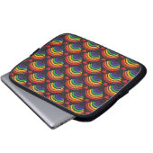 Muster für Herz und Rainbows Laptopschutzhülle (Vorne Knopf)