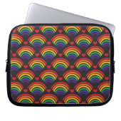 Muster für Herz und Rainbows Laptopschutzhülle (Vorderseite)