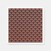 Muster für Herz und Rainbows Serviette (Vorderseite)