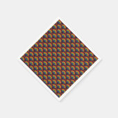 Muster für Herz und Rainbows Serviette (Ecke)