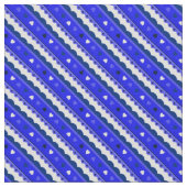 Muster für Herz und Spitze/Blau Stoff (Nahaufnahme)