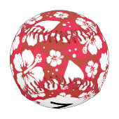 Muster für Hibisken-Blume Baseball (Rückseite)