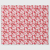 Muster für Hibisken-Blume Geschenkpapier (Flach)
