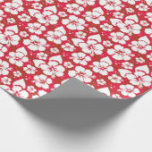 Muster für Hibisken-Blume Geschenkpapier (Ecke)