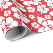 Muster für Hibisken-Blume Geschenkpapier (Rolleneckpunkt)