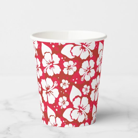 Muster für Hibisken-Blume Pappbecher (Links)